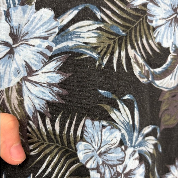 Rails Carson Floral Short Sleeve Linen Blend festival vacation Button up size xl - Picture 4 of 15